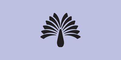 Logo Jahrgang Palme Baum Symbol Illustration minimalistisch Design vektor