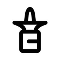 editierbar Symbol von Nasal- sprühen, Nase sprühen Design vektor
