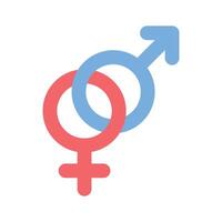 männlich und weiblich Geschlecht Symbol, bereit zu verwenden vektor
