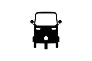 Tuk Tuk Taxi oder Parkplatz Logo. vektor