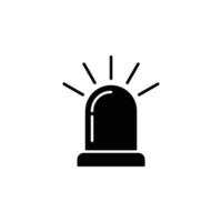 ikon illustration av ett nödsituation blottare, representerar vakenhet och säkerhet i nödsituation situationer vektor