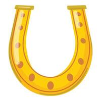 vibrerande illustration av en gyllene hästsko symboliserar tur och förmögenhet vektor