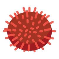 röd virus illustration på vit bakgrund vektor