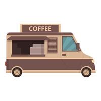 Jahrgang Kaffee Essen LKW Illustration vektor