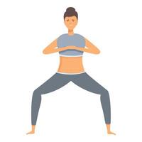 Frau üben Yoga Pose Illustration vektor