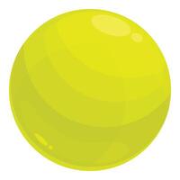 ljus gul tennis boll illustration vektor