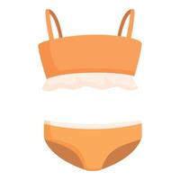 orange bikini badkläder illustration vektor