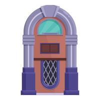 färgrik illustration av en retrostil jukebox, idealisk för musik och nostalgiatmosfär mönster vektor