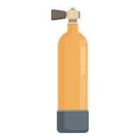 platt design illustration av en seltersvatten flaska vektor