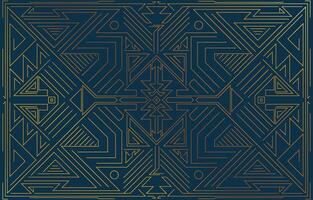 elegant golden Linien, geometrisch Formen, Hintergründe, elektronisch Schaltkreise. auf ein dunkel Hintergrund, Marine Blau vektor