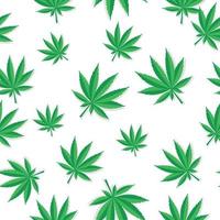 abstrakte Cannabis nahtlose Muster Hintergrund Vektor-Illustration
