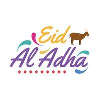 eid al Adha text design vektor