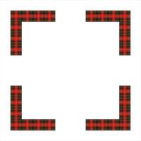 schottisch Tartan Muster Rahmen Design vektor