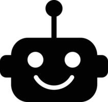 Roboter Symbol isoliert auf Weiß Hintergrund . Kopf Roboter Symbol vektor
