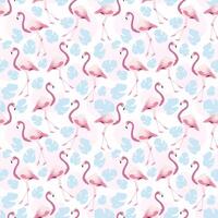 Flamingo tropisch exotisch Muster Design vektor