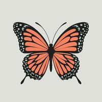 fliegend Schmetterling . eben Illustration von fliegend Schmetterling Symbol isoliert auf Weiß Hintergrund vektor