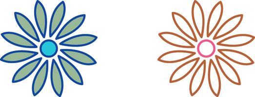 einzigartig Blume Symbol Design vektor