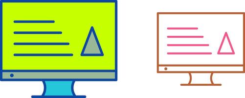 einzigartig Inhalt Produktion Symbol Design vektor