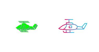 Militärhubschrauber-Icon-Design vektor