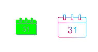 einzigartig Kalender Symbol Design vektor