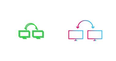 einzigartig in Verbindung gebracht Systeme Symbol Design vektor