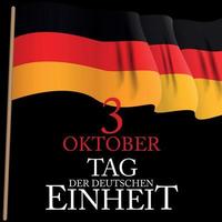 3 oktober tag der deutschen einheit. 3. Oktober Tag der Deutschen Einheit. Vektor-Illustration vektor