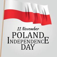 11. November, Polen-Unabhängigkeitstag patriotische symbolische Hintergrundvektorillustration vektor