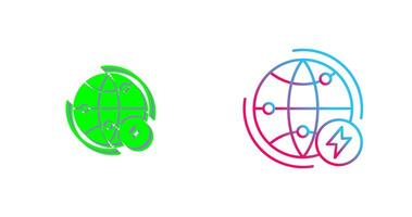 Globus Erde Symbol Design vektor