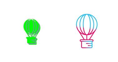 Heißluftballon-Icon-Design vektor