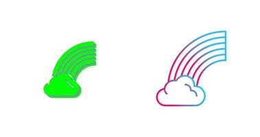 Regenbogen-Icon-Design vektor