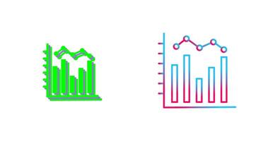 Histogramm Symbol Design vektor