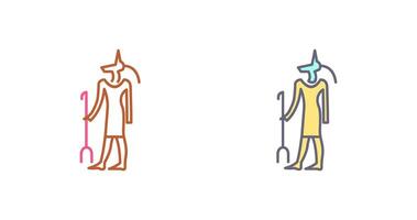ägyptisch Gott Symbol Design vektor