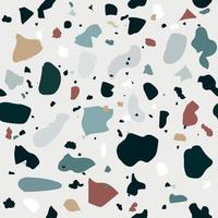 naturalistischer Marmorboden mit Zusatz von Granit, Quarz, Glas, Calcit, Dolomit. nahtloses Muster. Vektor-Illustration vektor