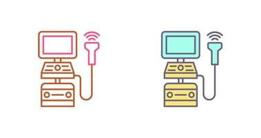Ultraschall Maschine Symbol Design vektor
