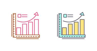 Wachstum Diagramm Symbol Design vektor