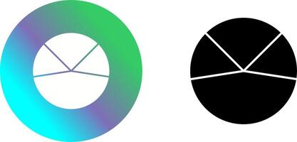 Kuchen Diagramm Analyse Symbol Design vektor