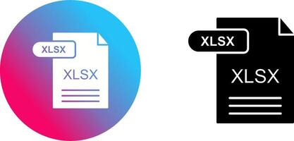 XLSX Symbol Design vektor