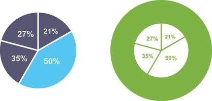 paj Diagram ikon design vektor