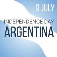 självständighetsdagen i argentina är den 9 juli. vektorillustration av den argentinska flaggan och palatset i buenos aires. nationella helgdagar. design av banderoller, logotyper, vykort, stadsfestival, nyheter. vektor