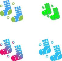 Winter Socken Symbol Design vektor