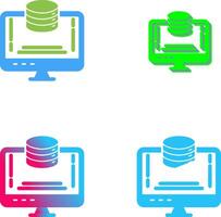 Design von Datenspeichersymbolen vektor