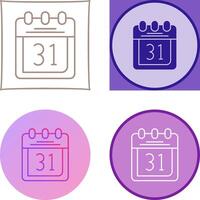 Kalender Icon Design vektor