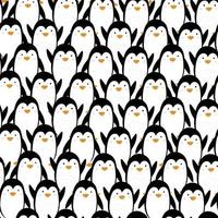 Pinguin-Muster. nahtloser Vektorhintergrund. vektor
