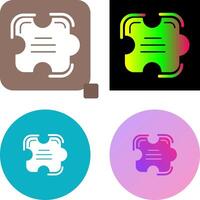 Puzzle-Icon-Design vektor