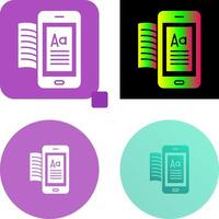 E-Book-Icon-Design vektor