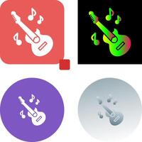 Gitarren-Icon-Design vektor