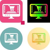 Online-Shopping-Icon-Design vektor