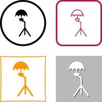 unik paraply stå ikon design vektor