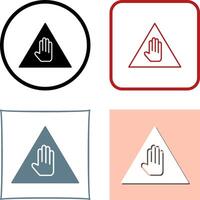 einzigartig Warnung Symbol Design vektor