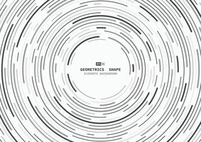 abstrakt svart och vit linje cirkel mönster mall. mittlinje virvel av kopia utrymme bakgrund täcka. illustration vektor